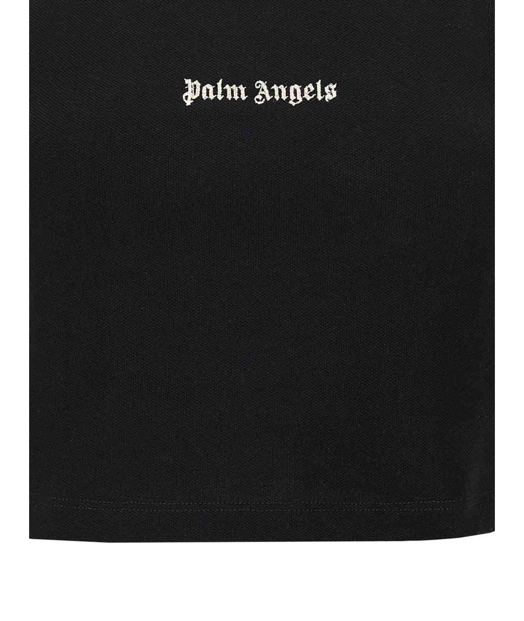 PALM ANGELS Черная хлопковая майка, фото 4
