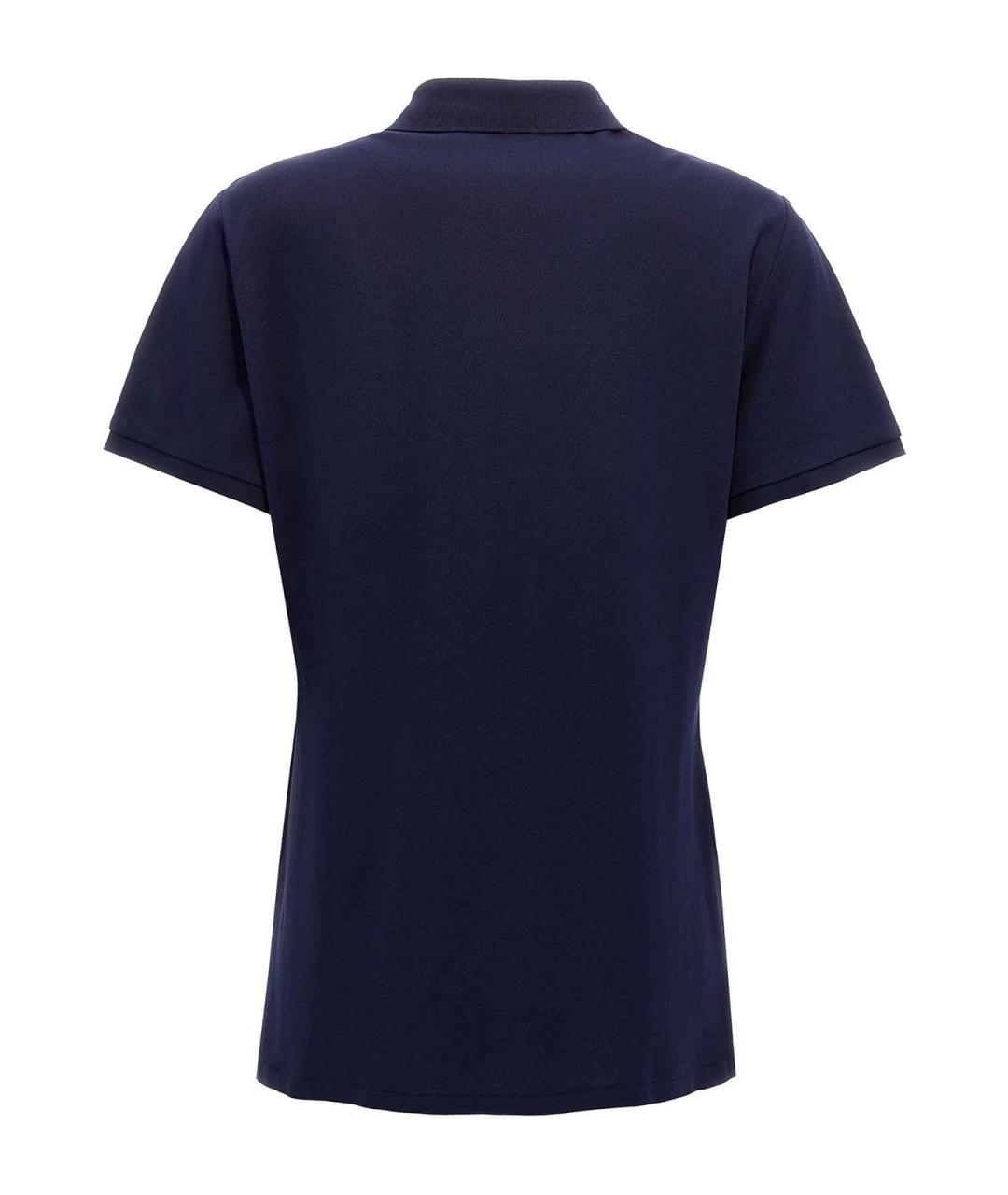 POLO RALPH LAUREN Синяя хлопковая футболка, фото 2
