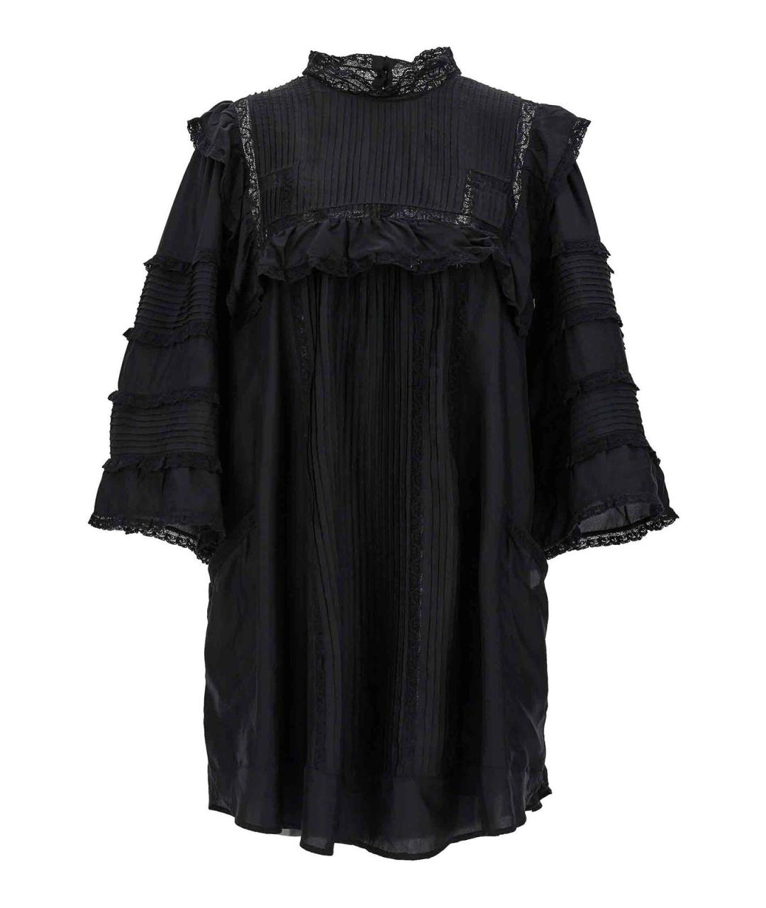 ISABEL MARANT Черное хлопковое повседневное платье, фото 1