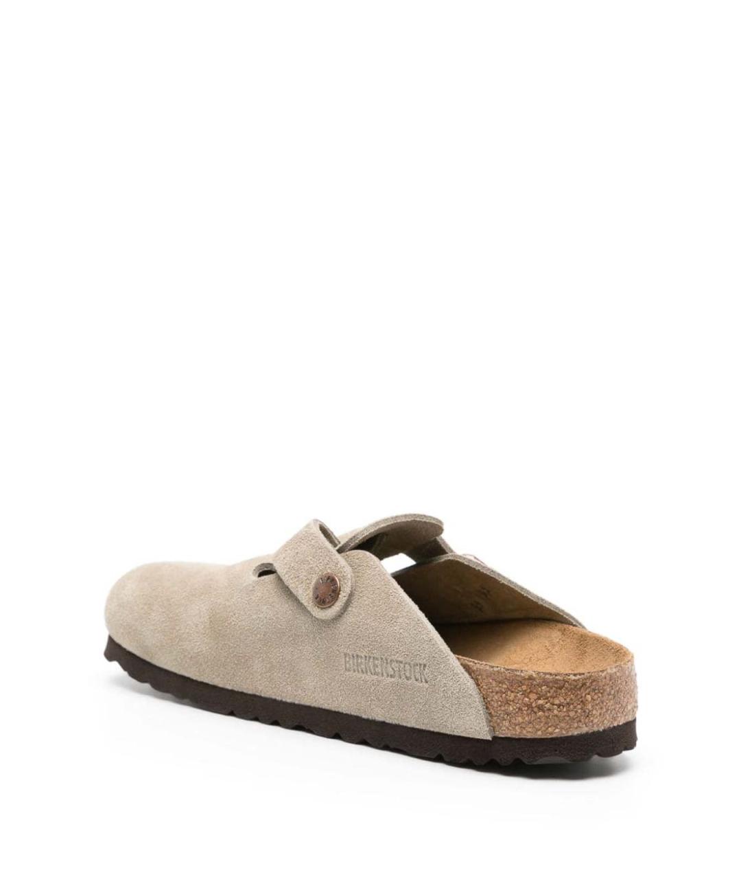 BIRKENSTOCK Бежевые замшевые мюли, фото 4