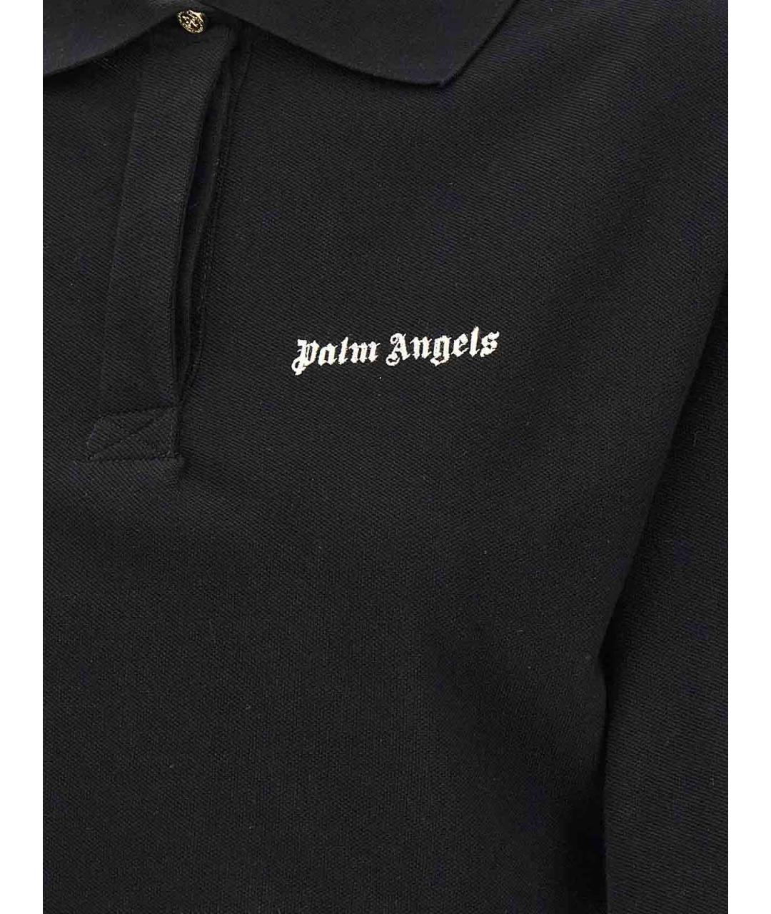 PALM ANGELS Черная хлопковая футболка, фото 4