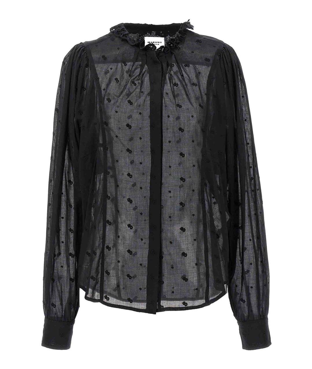 ISABEL MARANT Черная хлопковая рубашка, фото 1