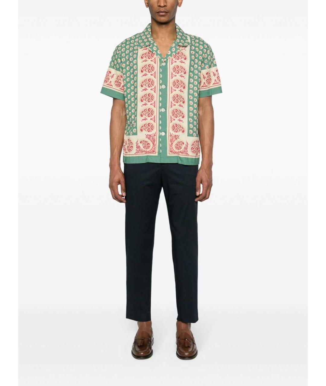 ETRO Синие хлопковые повседневные брюки, фото 2