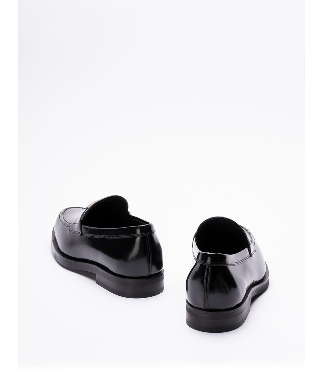 TOD'S Черные кожаные лоферы, фото 3