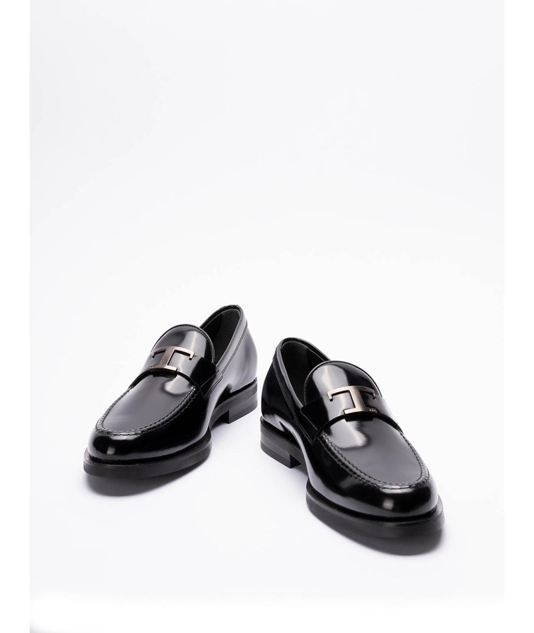 TOD'S Черные кожаные лоферы, фото 2
