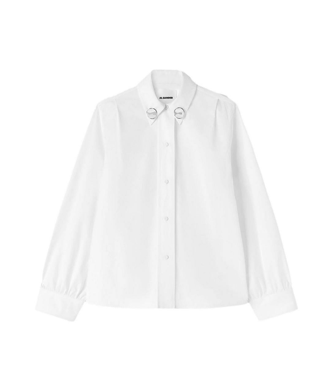 JIL SANDER Белая хлопковая рубашка, фото 1