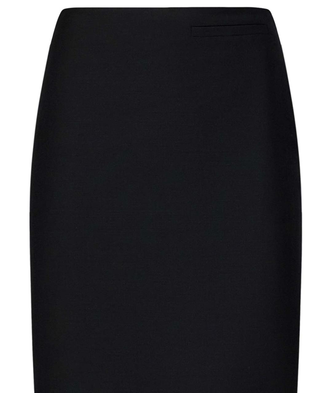 GIVENCHY Черная шерстяная юбка миди, фото 3