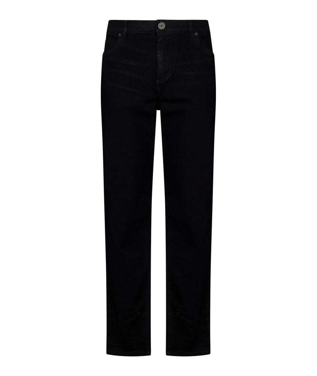 BALMAIN Черные хлопковые джинсы, фото 1