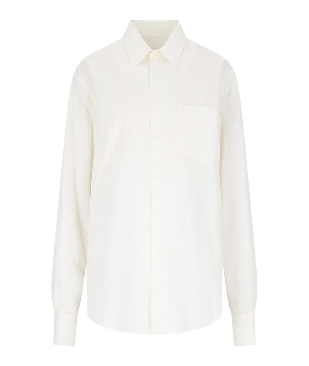 MM6 MAISON MARGIELA Белая хлопковая рубашка, фото 1