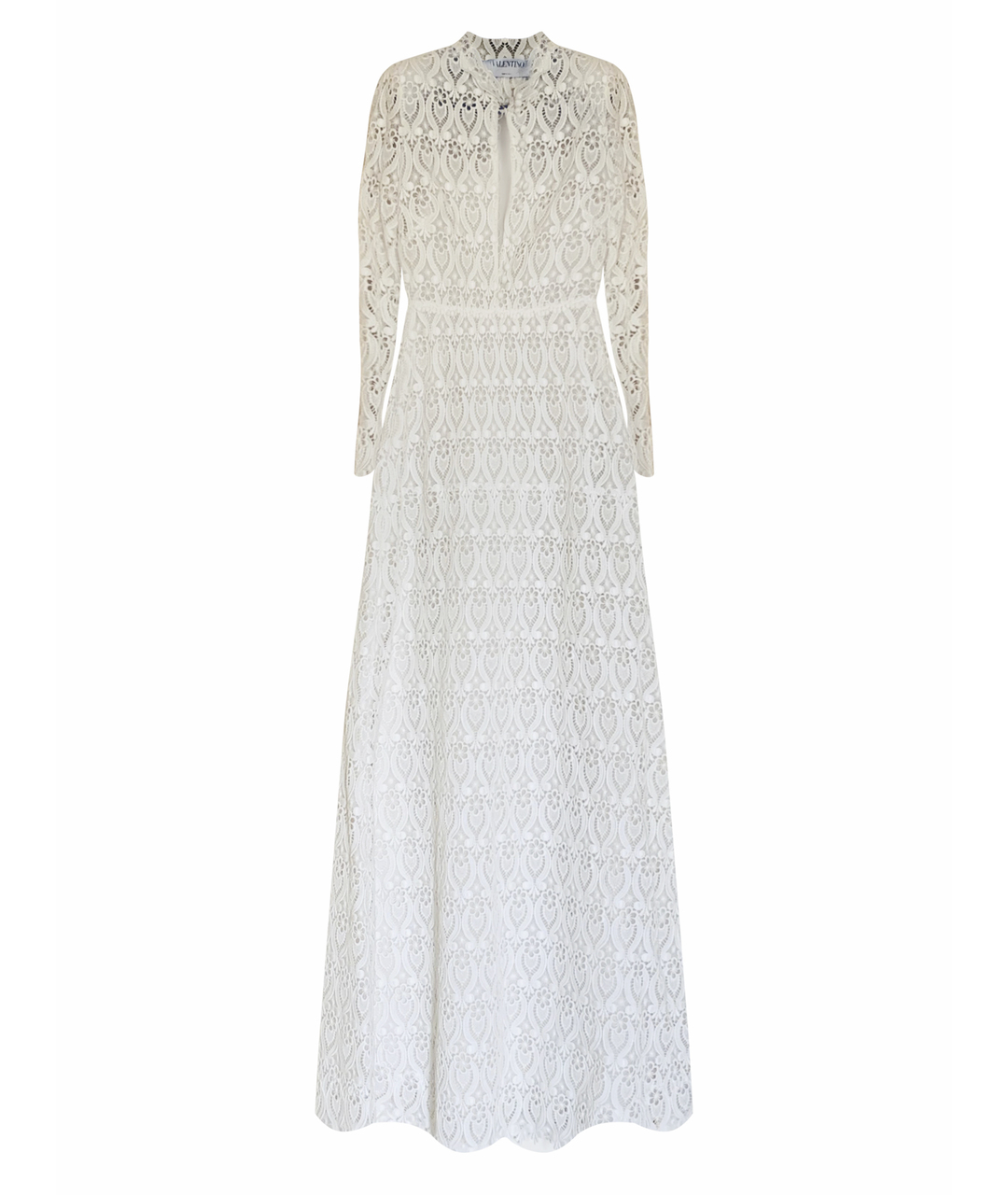 VALENTINO Белое кружевное вечернее платье, фото 1