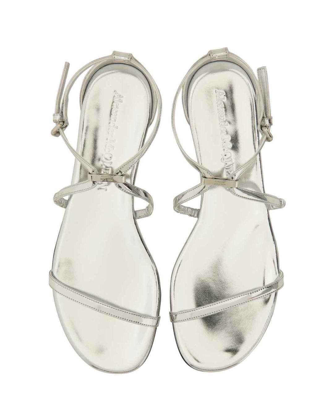 ALEXANDER MCQUEEN Серебряные босоножки, фото 2