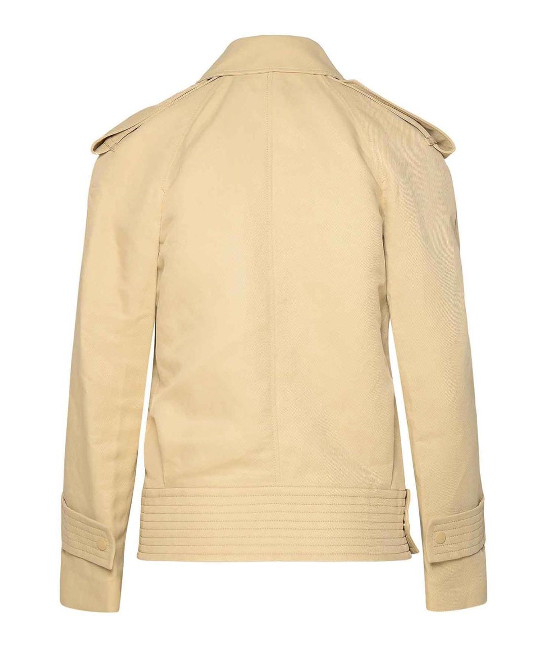 BURBERRY Бежевая хлопковая куртка, фото 2