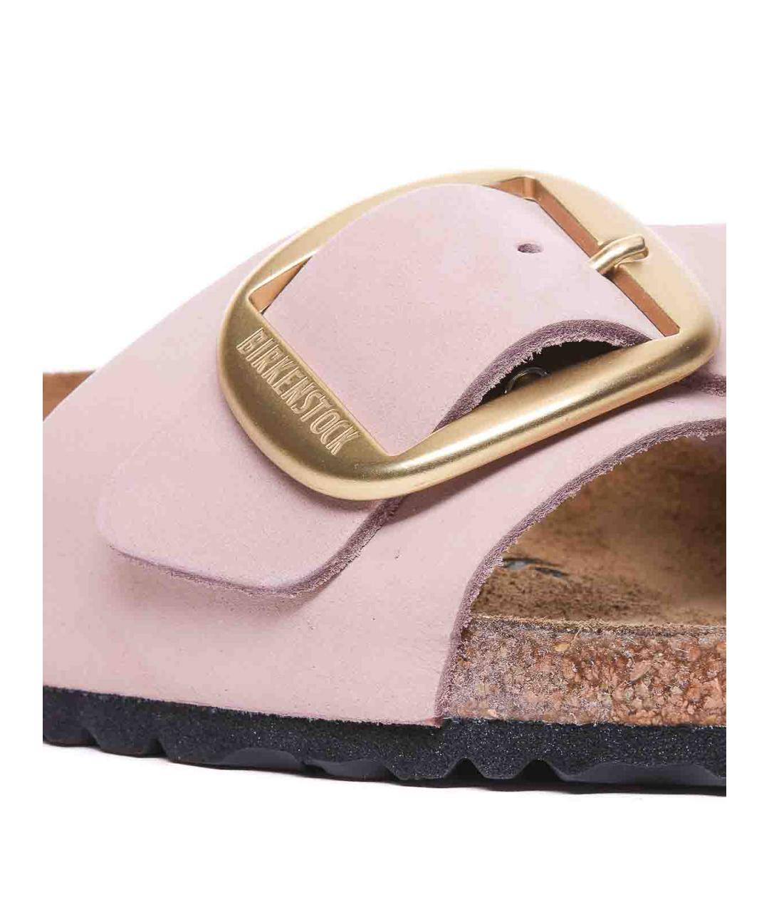 BIRKENSTOCK Бежевые кожаные сандалии, фото 3