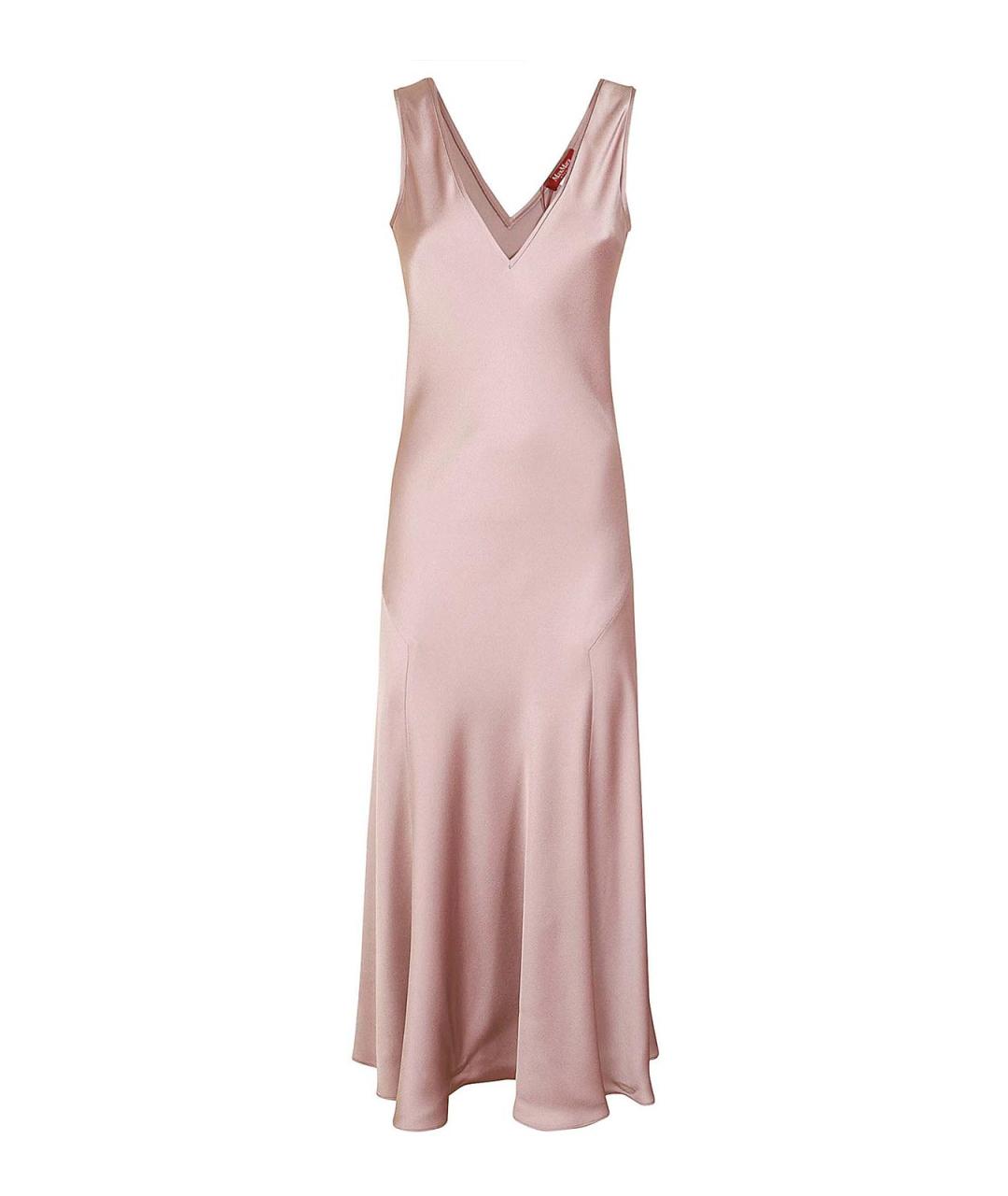 MAX MARA Розовое ацетатное повседневное платье, фото 1