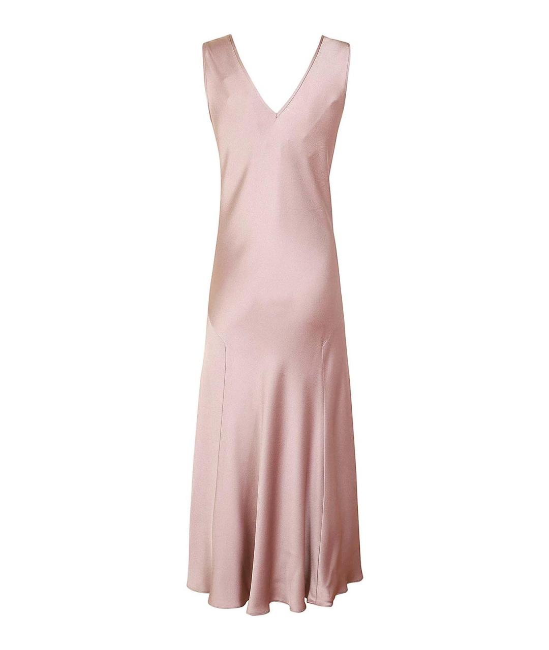 MAX MARA Розовое ацетатное повседневное платье, фото 2