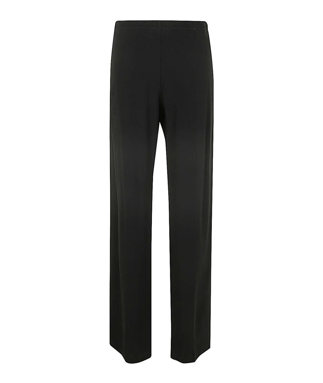 DRIES VAN NOTEN Черные вискозные прямые брюки, фото 2
