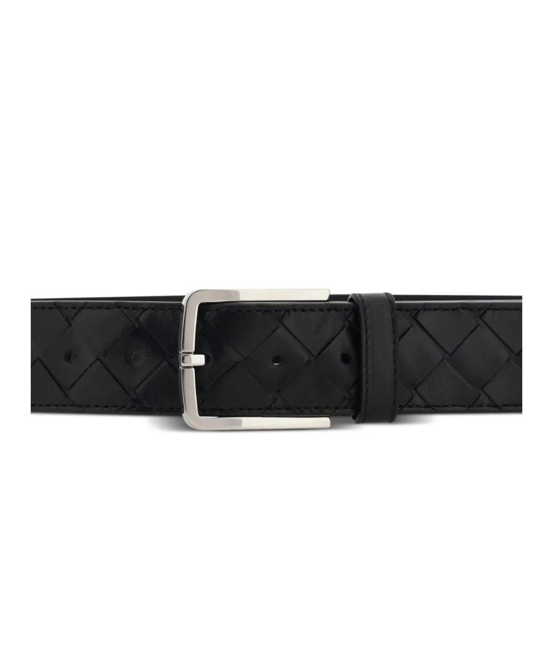 BOTTEGA VENETA Черный кожаный ремень, фото 2