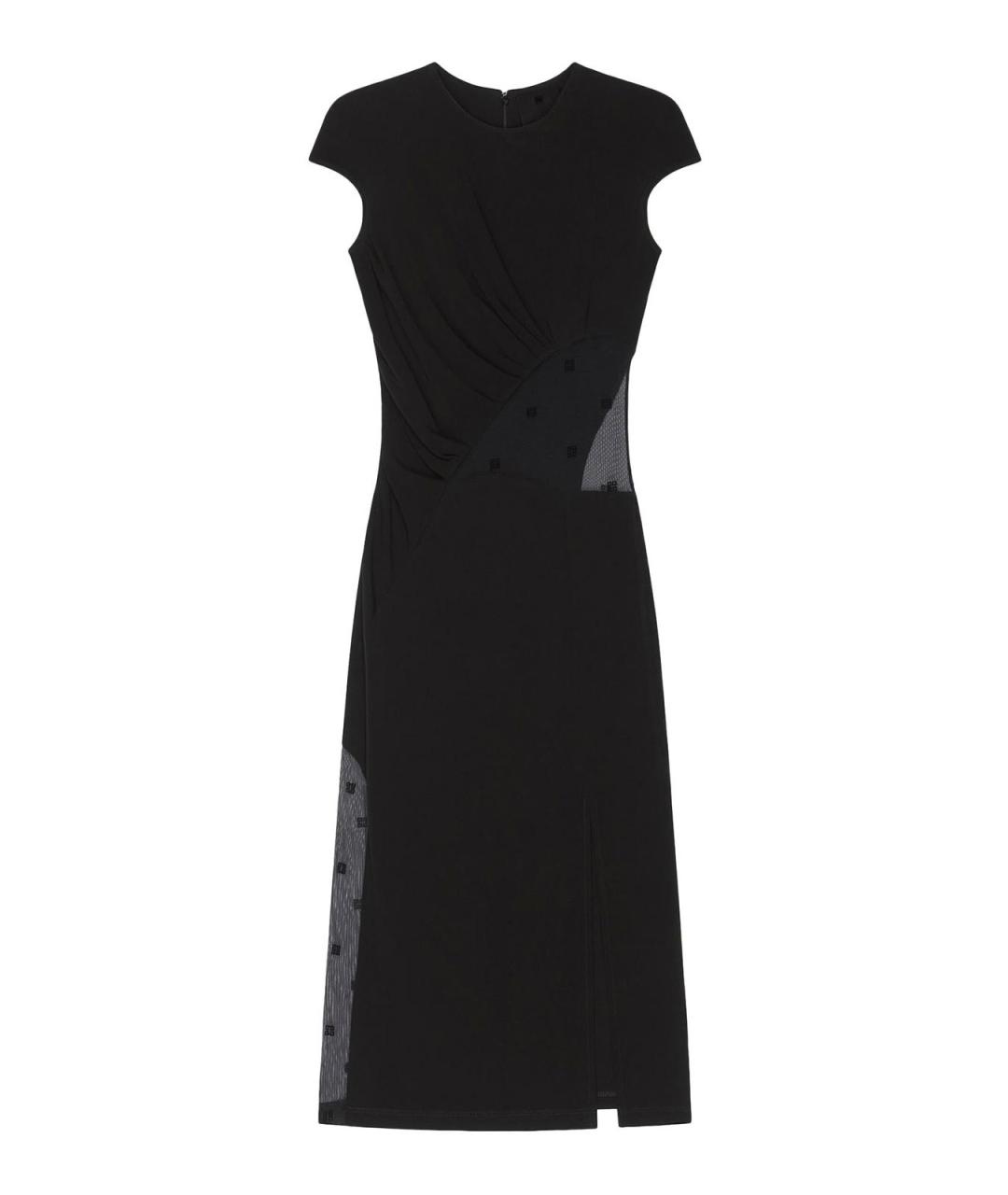 GIVENCHY Черное вискозное повседневное платье, фото 1