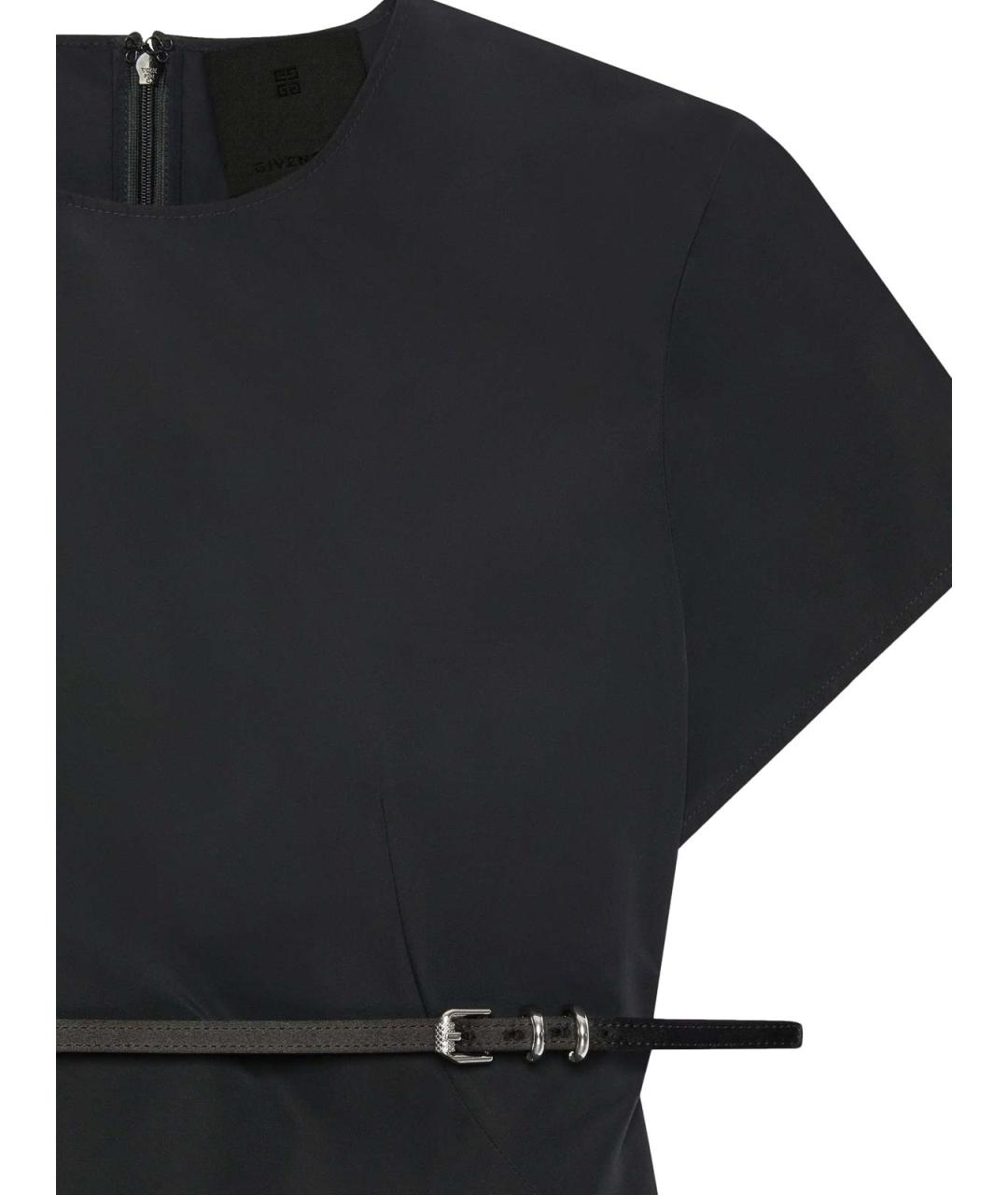 GIVENCHY Черное хлопковое повседневное платье, фото 2