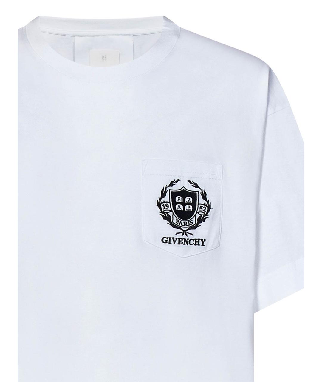 GIVENCHY Белая хлопковая футболка, фото 4