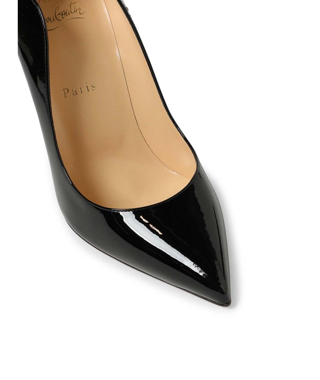 CHRISTIAN LOUBOUTIN Черные туфли из лакированной кожи, фото 4