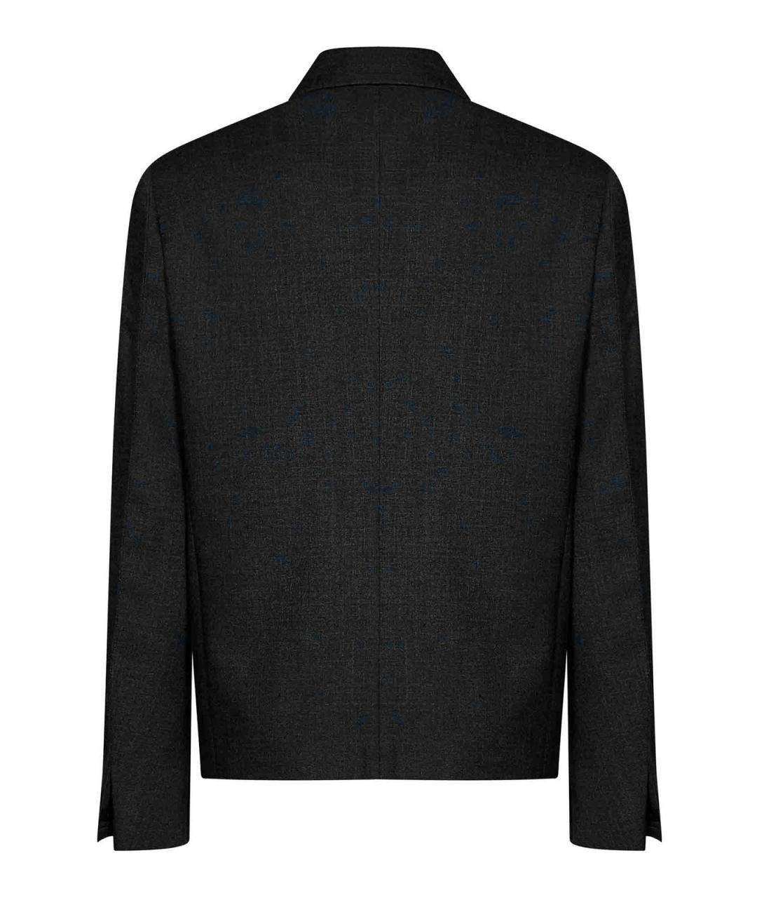 GIVENCHY Антрацитовая шерстяная куртка, фото 2