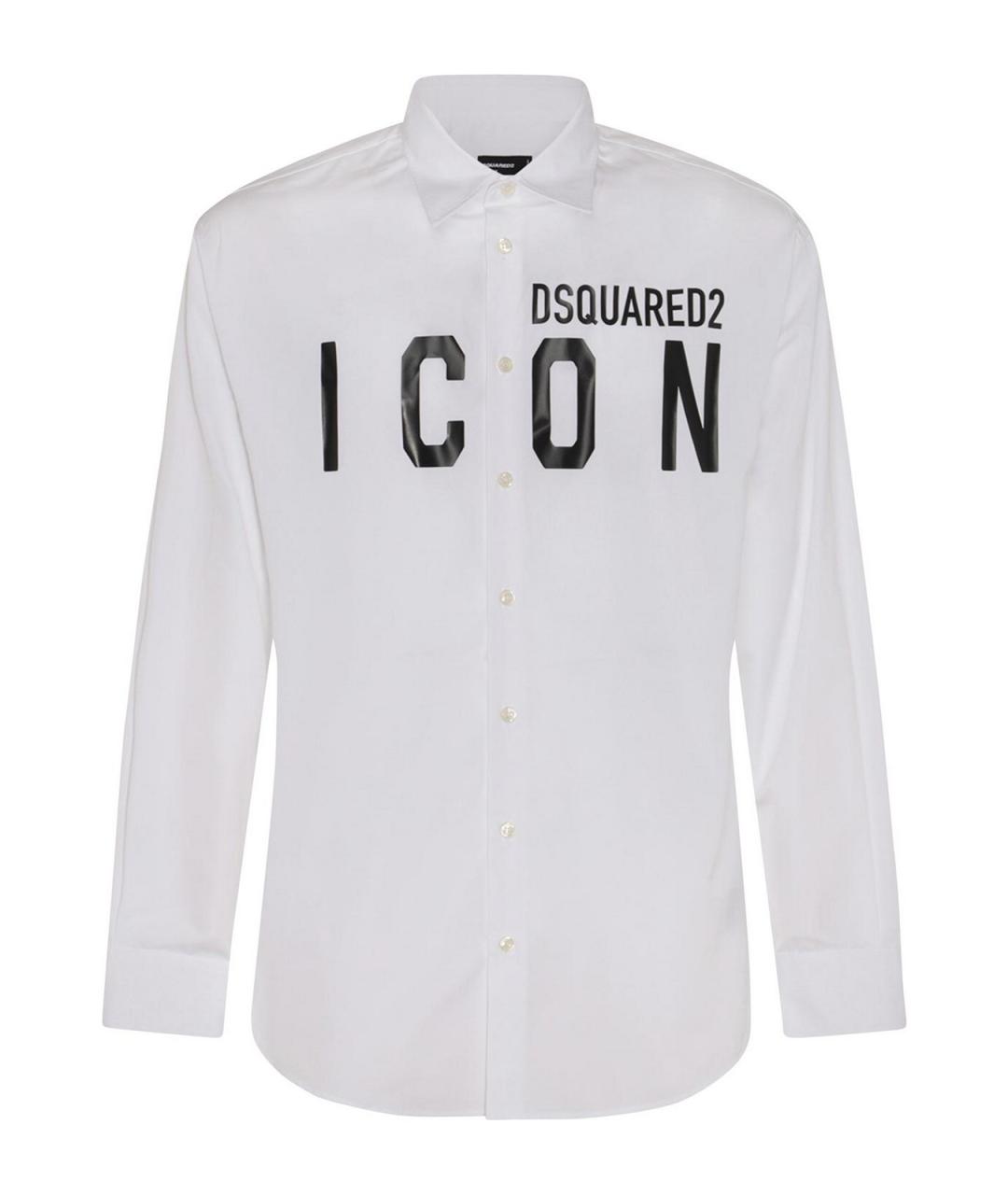 DSQUARED2 Белая хлопковая кэжуал рубашка, фото 1