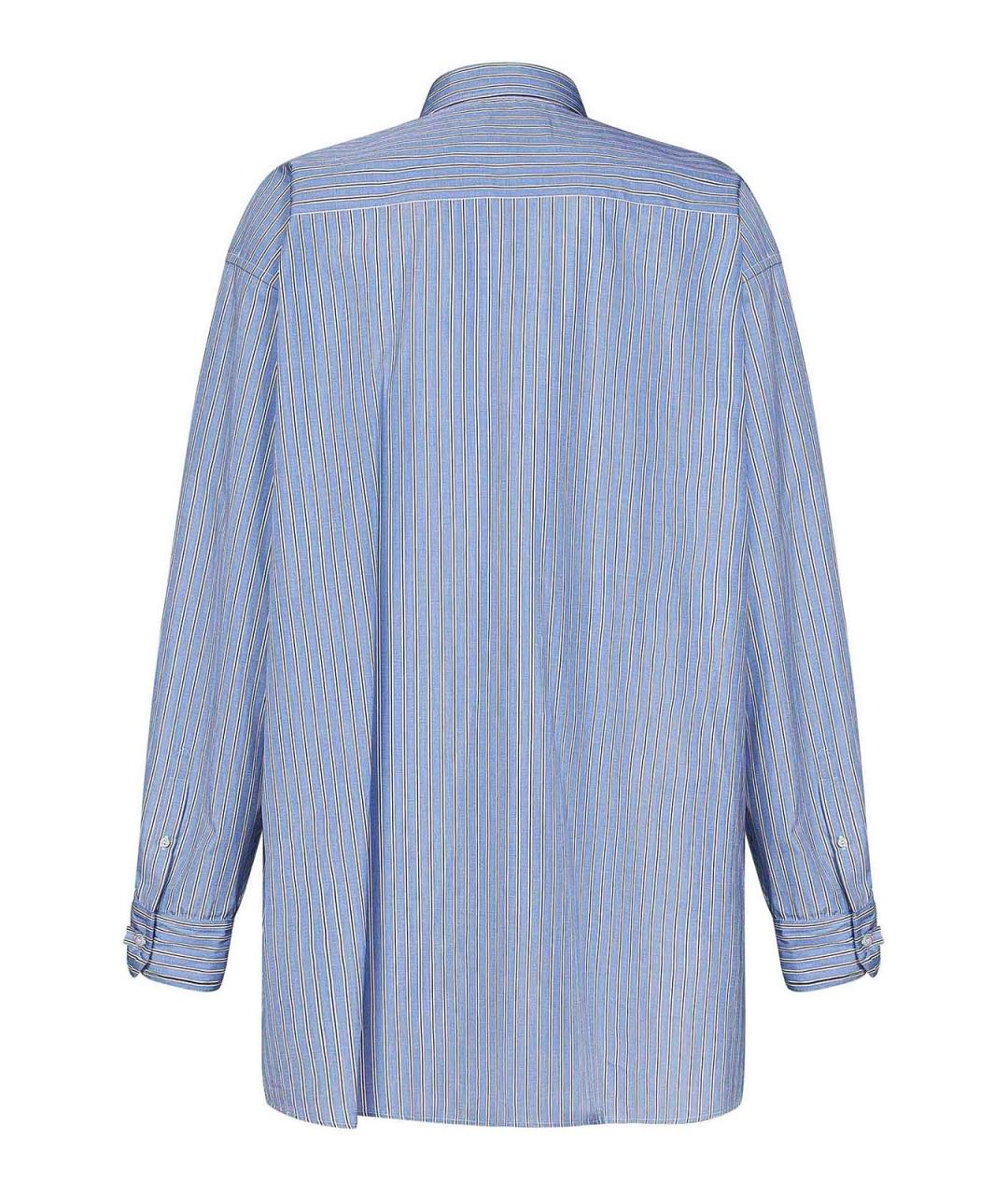 MAISON MARGIELA Синяя хлопковая классическая рубашка, фото 2