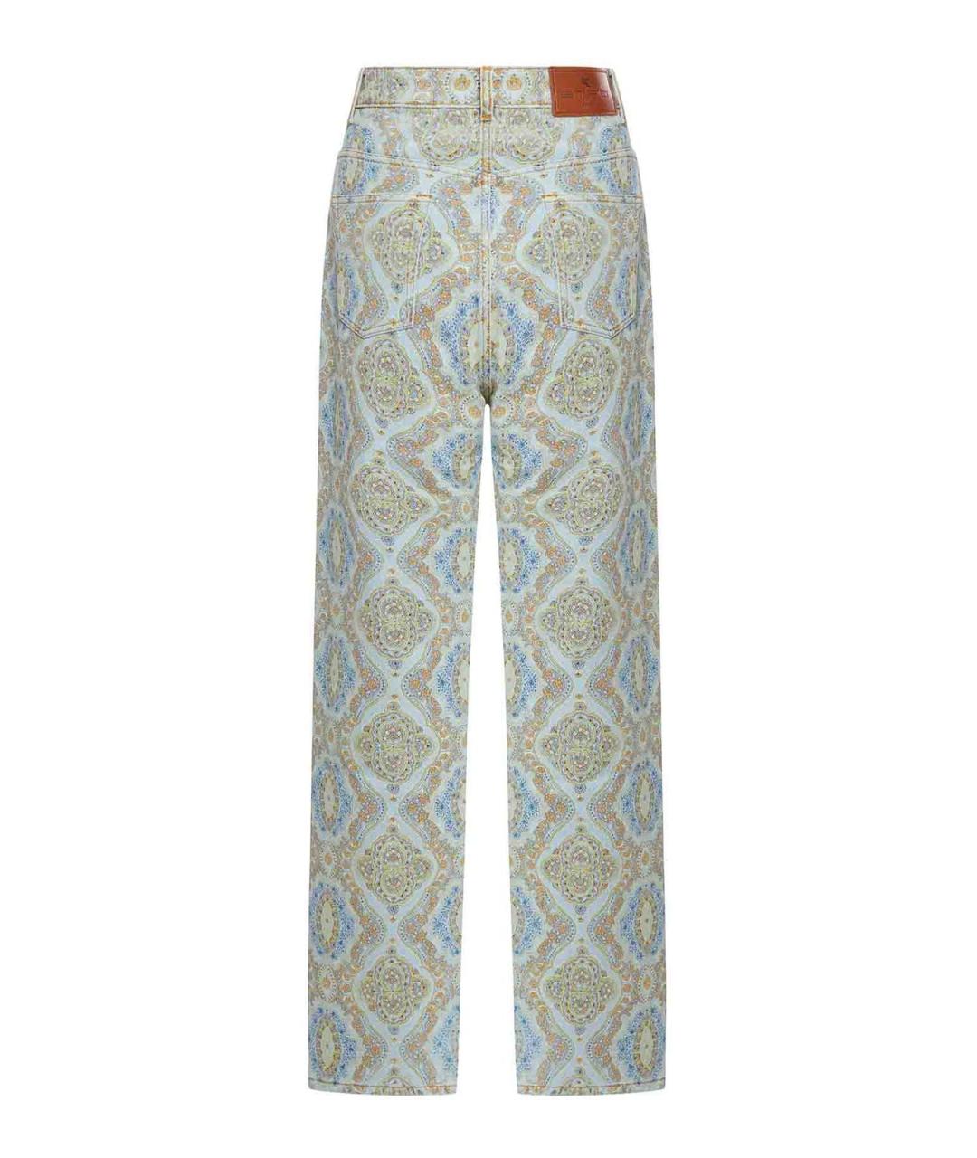 ETRO Мульти хлопковые прямые джинсы, фото 2