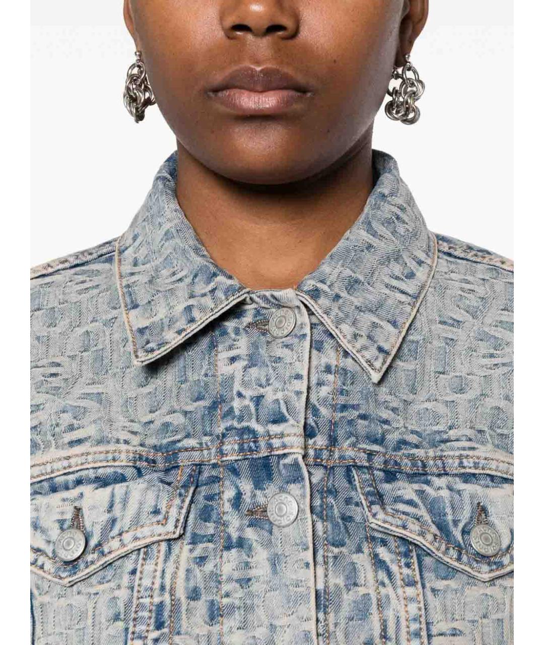 ACNE STUDIOS Синяя хлопковая куртка, фото 2