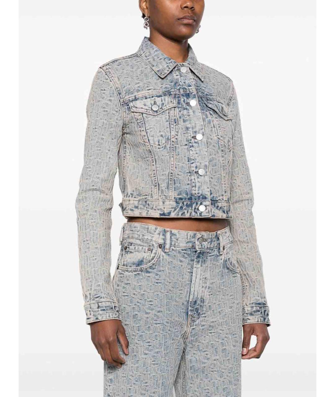 ACNE STUDIOS Синяя хлопковая куртка, фото 4