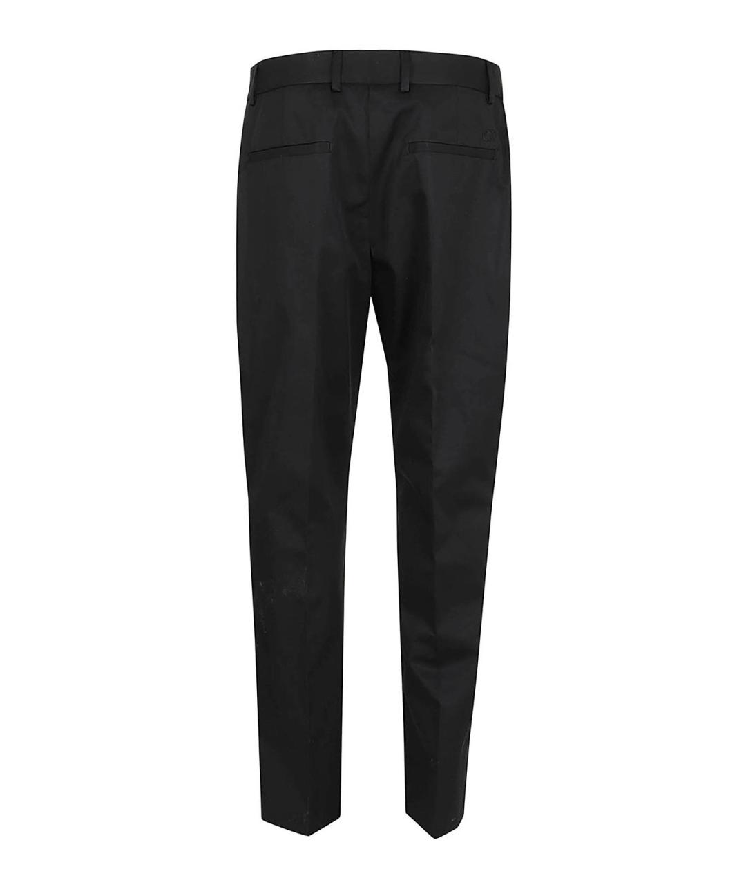 OFF-WHITE Черные хлопковые повседневные брюки, фото 2