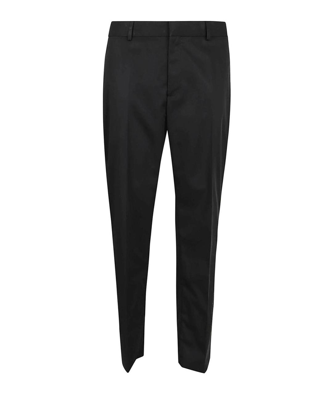 OFF-WHITE Черные хлопковые повседневные брюки, фото 1