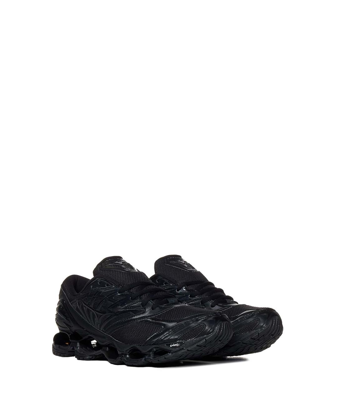 MIZUNO Черные кожаные низкие кроссовки / кеды, фото 4