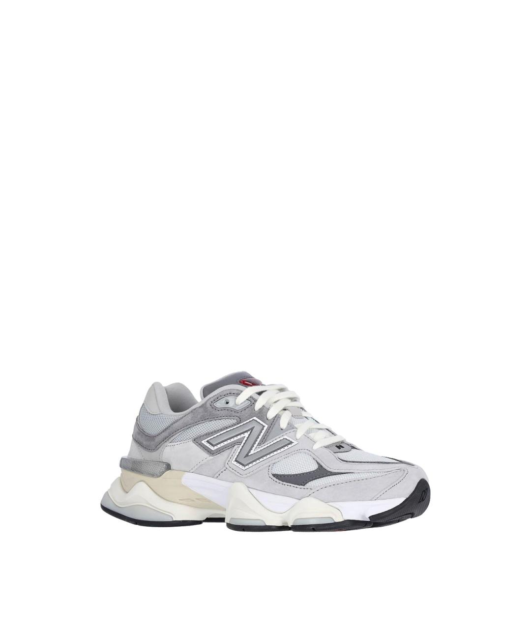 NEW BALANCE Серые кожаные кроссовки, фото 2