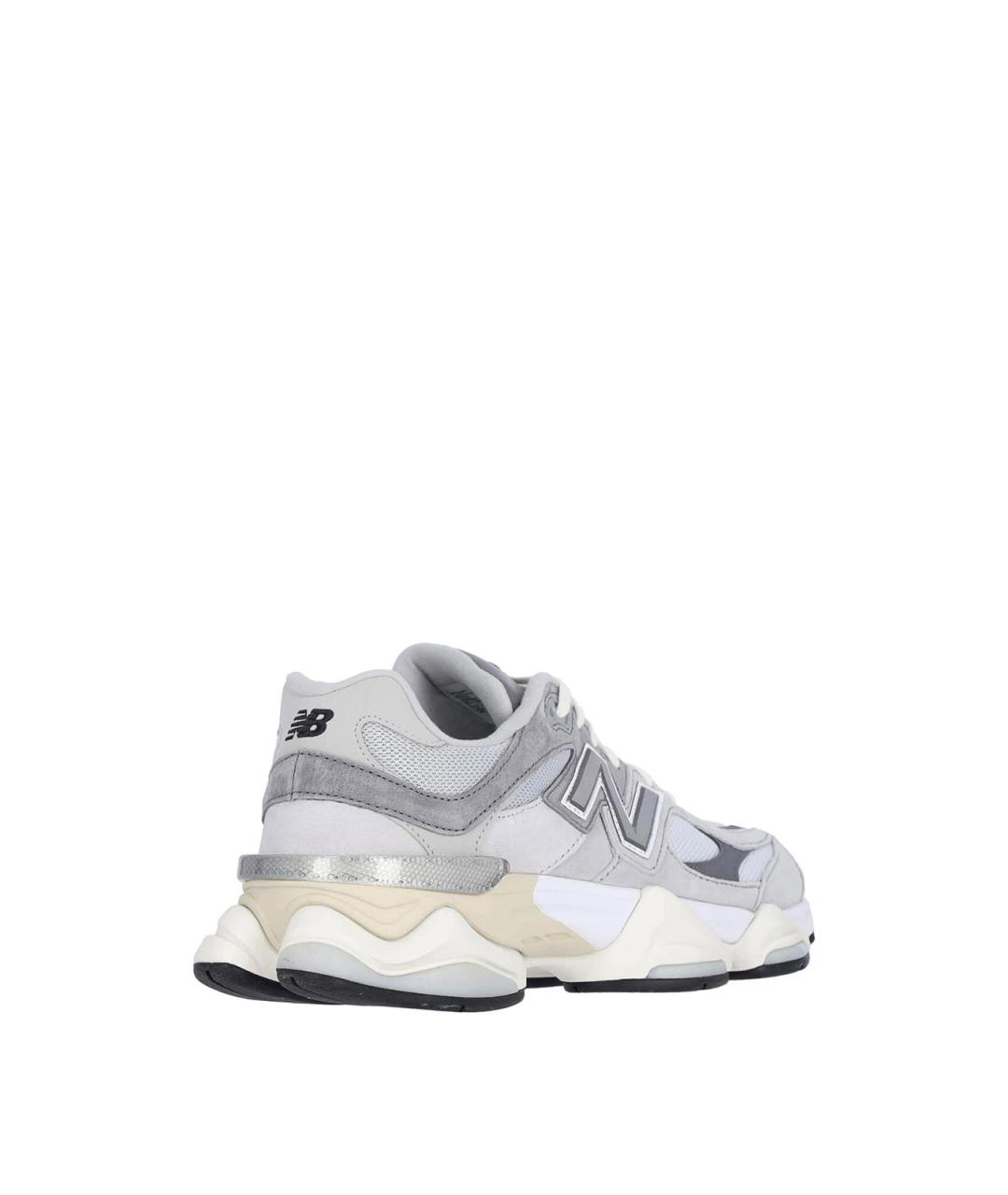 NEW BALANCE Серые кожаные кроссовки, фото 4