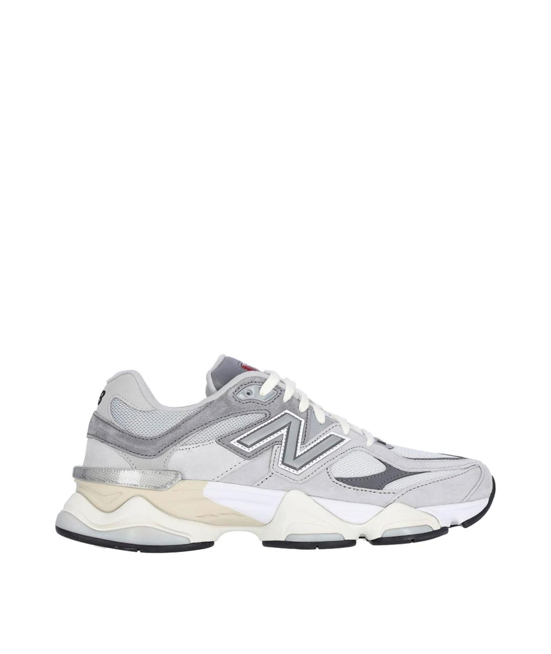 NEW BALANCE Серые кожаные кроссовки, фото 1