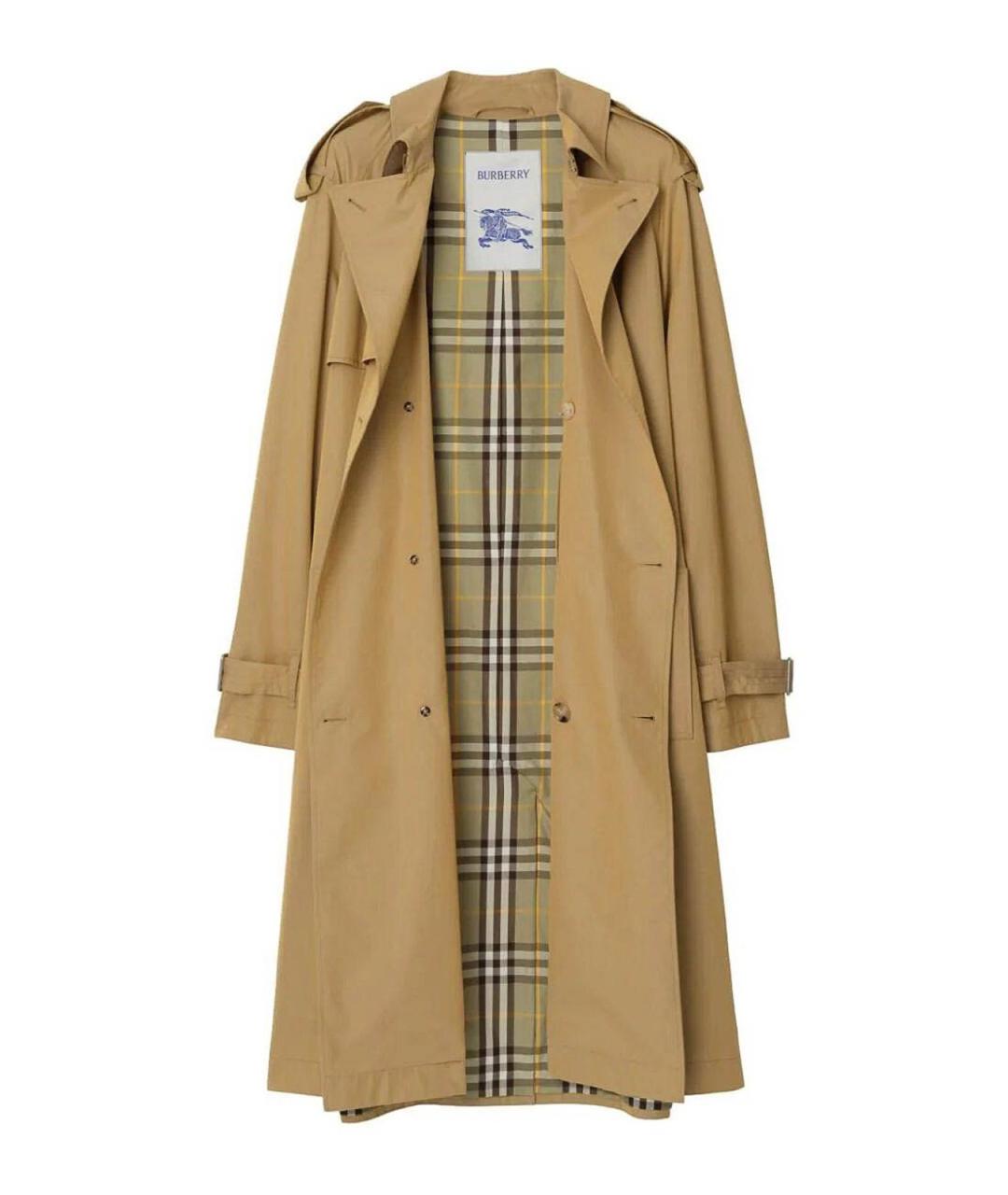 BURBERRY Бежевый тренч / плащ, фото 2