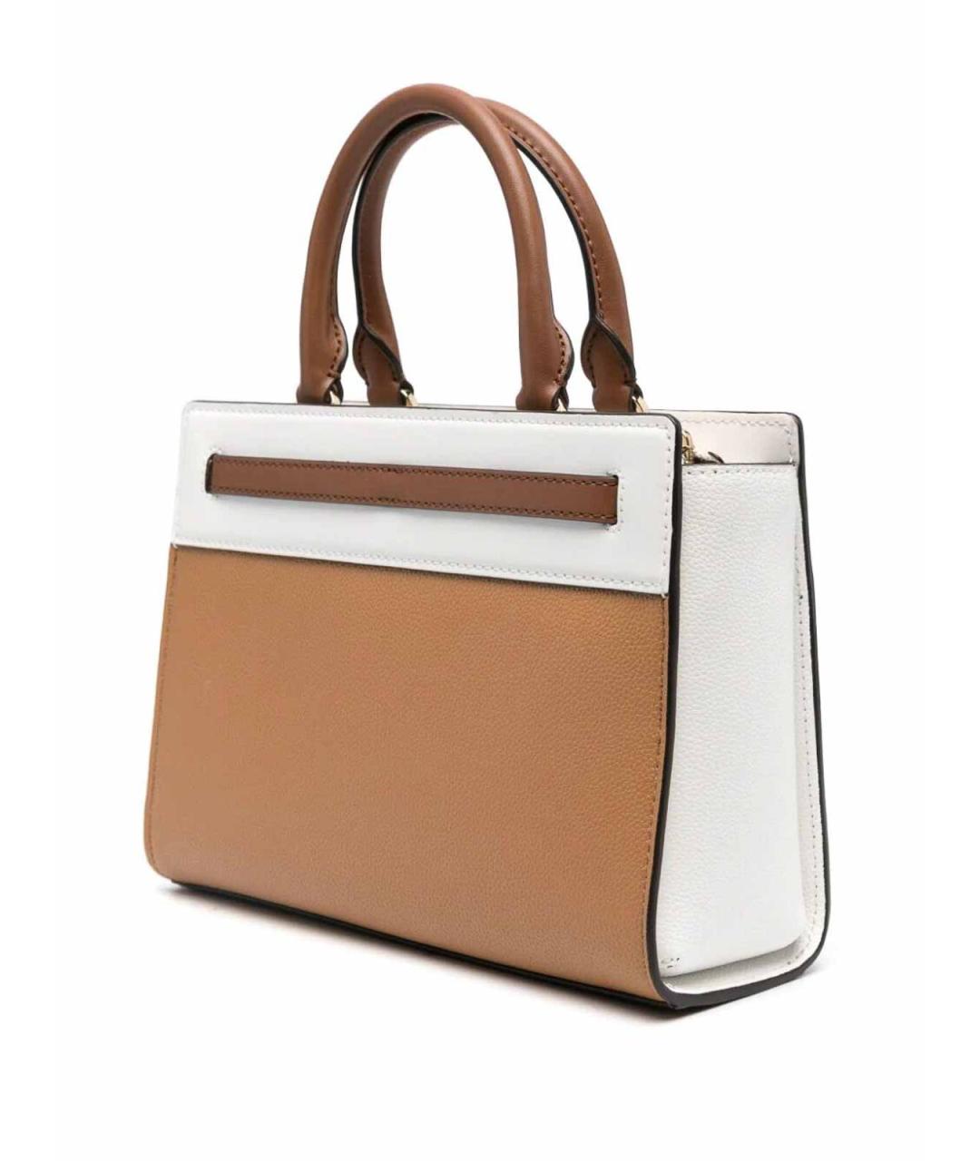 MICHAEL KORS Коричневая кожаная сумка тоут, фото 2