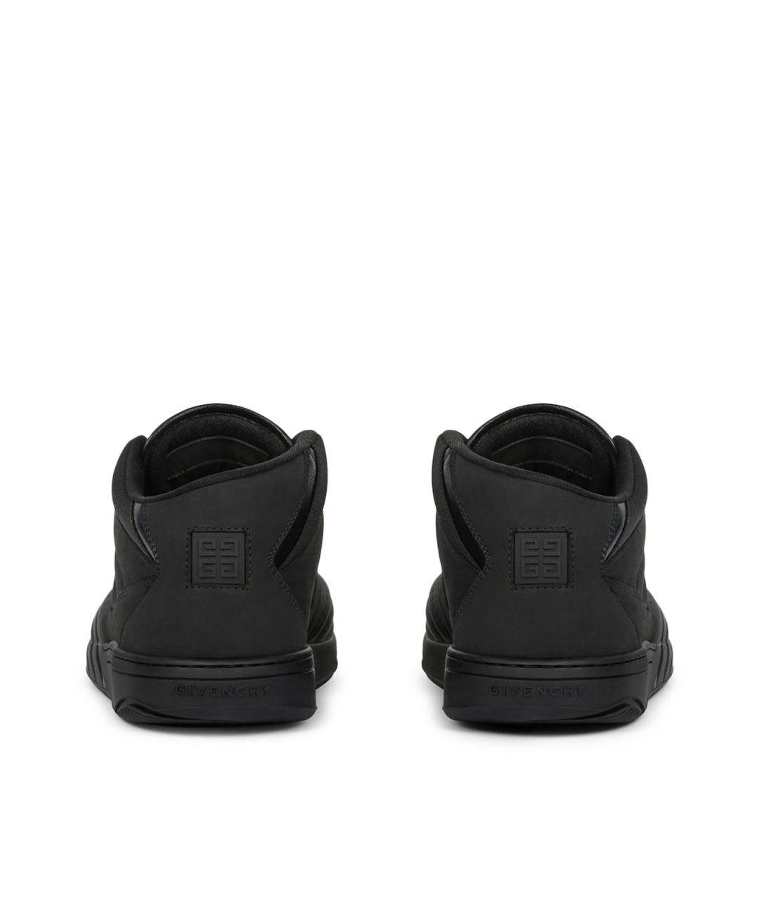 GIVENCHY Черные нубуковые низкие кроссовки / кеды, фото 7