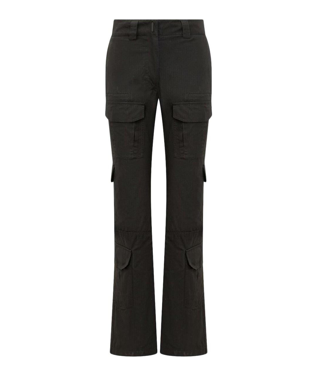 GIVENCHY Черные хлопковые брюки узкие, фото 1