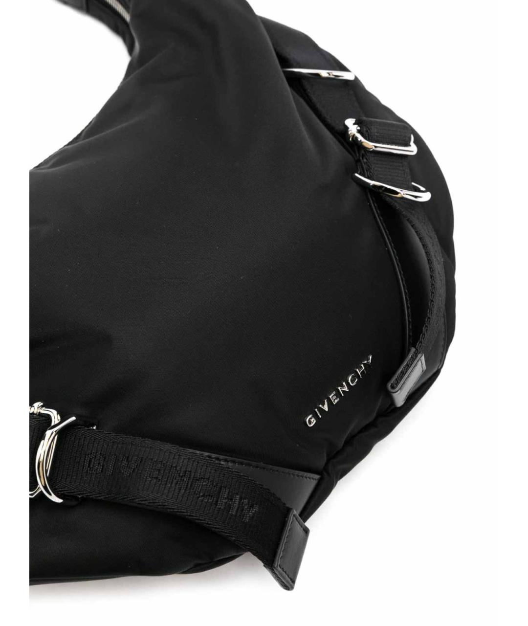GIVENCHY Черная тканевая сумка на плечо, фото 3