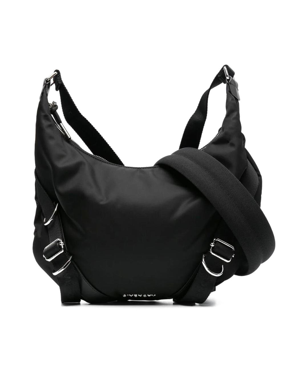 GIVENCHY Черная тканевая сумка на плечо, фото 1