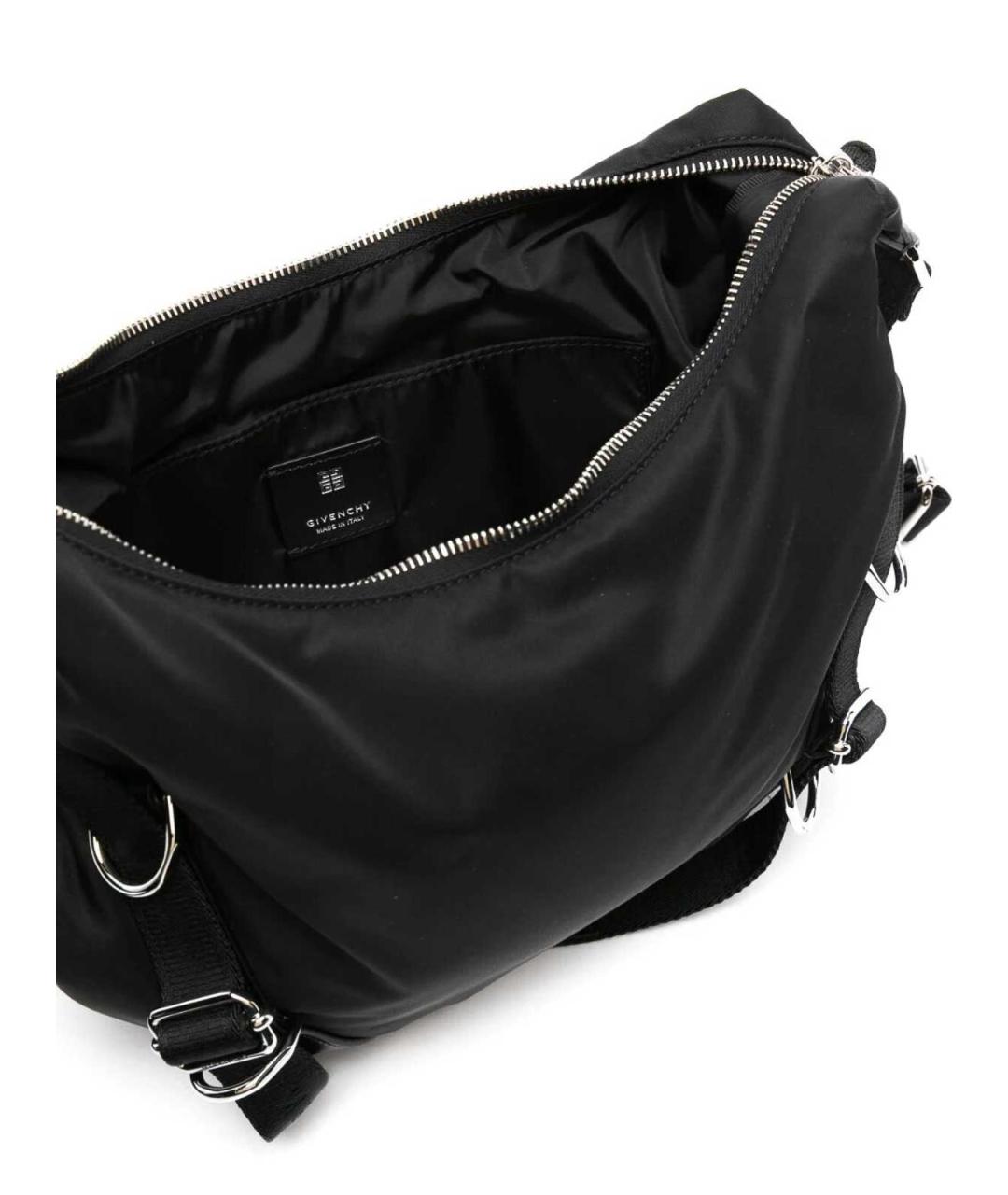 GIVENCHY Черная тканевая сумка на плечо, фото 4