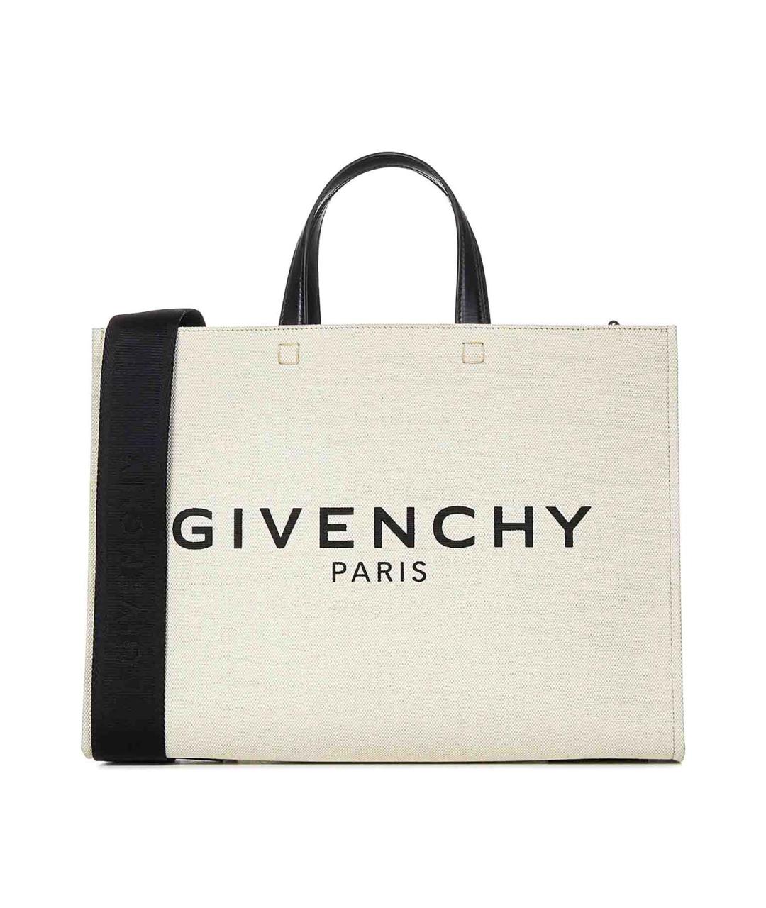GIVENCHY Белая тканевая сумка тоут, фото 1