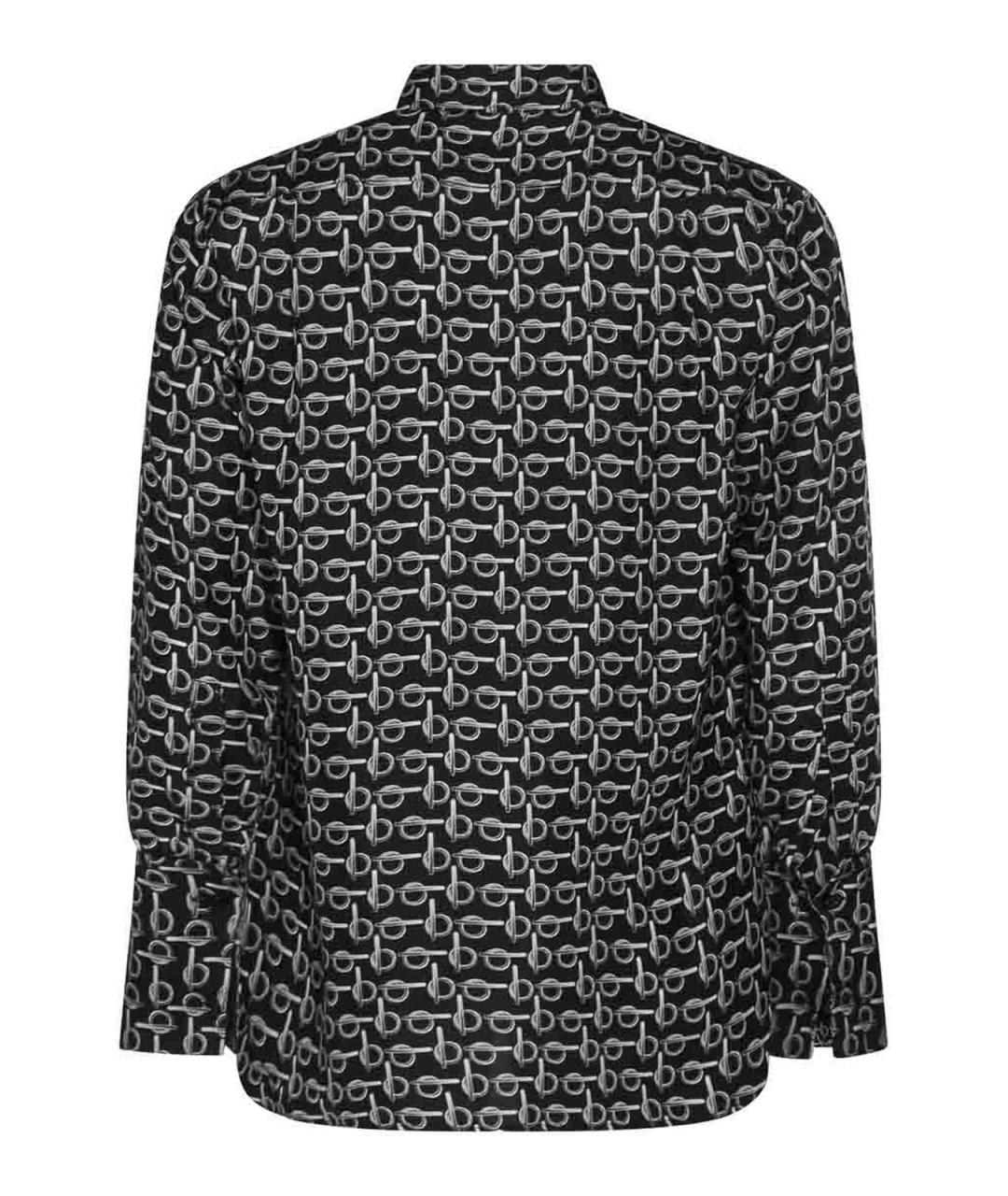 BURBERRY Серебряная шелковая рубашка, фото 2