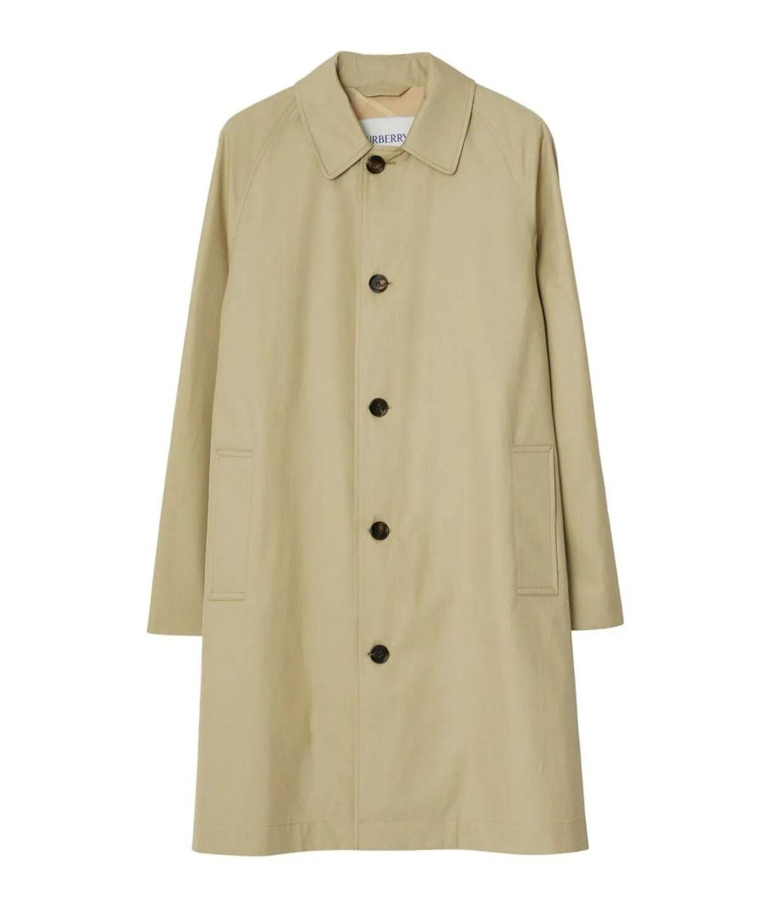 BURBERRY Бежевая хлопковая куртка, фото 1