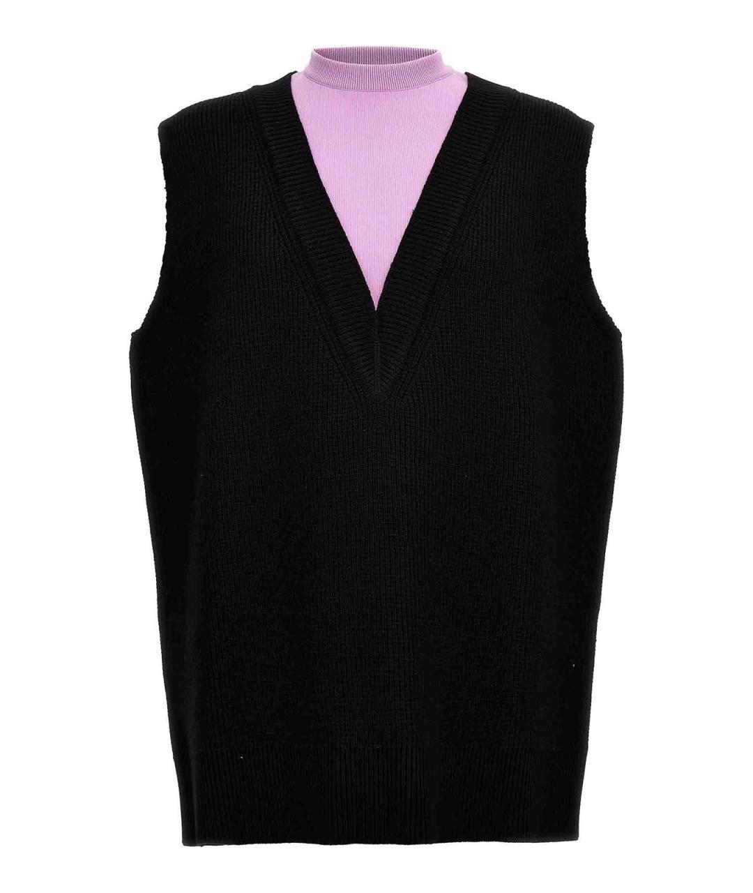 JIL SANDER Мульти шерстяная жилетка, фото 1