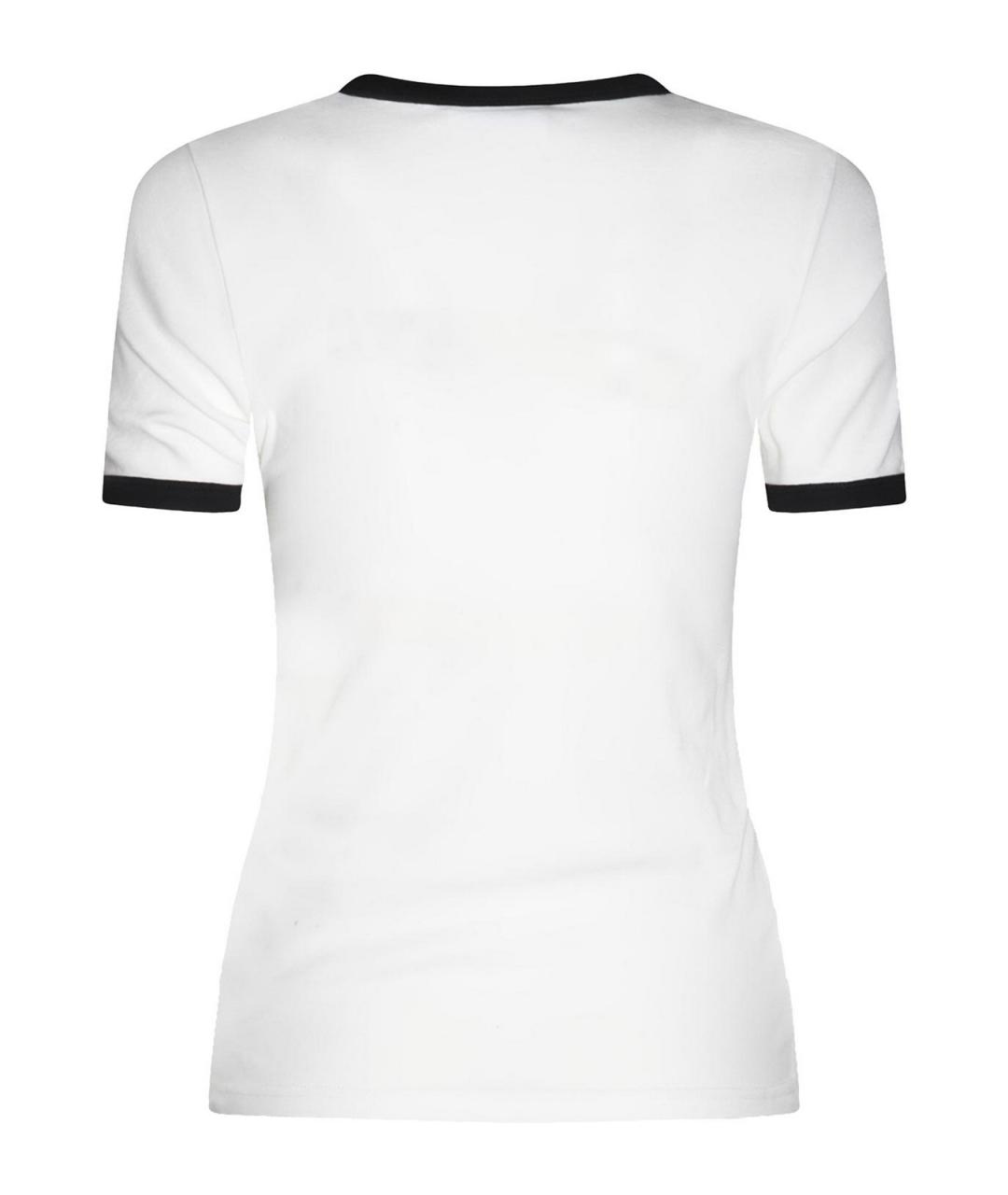 COURREGES Белая хлопковая футболка, фото 2