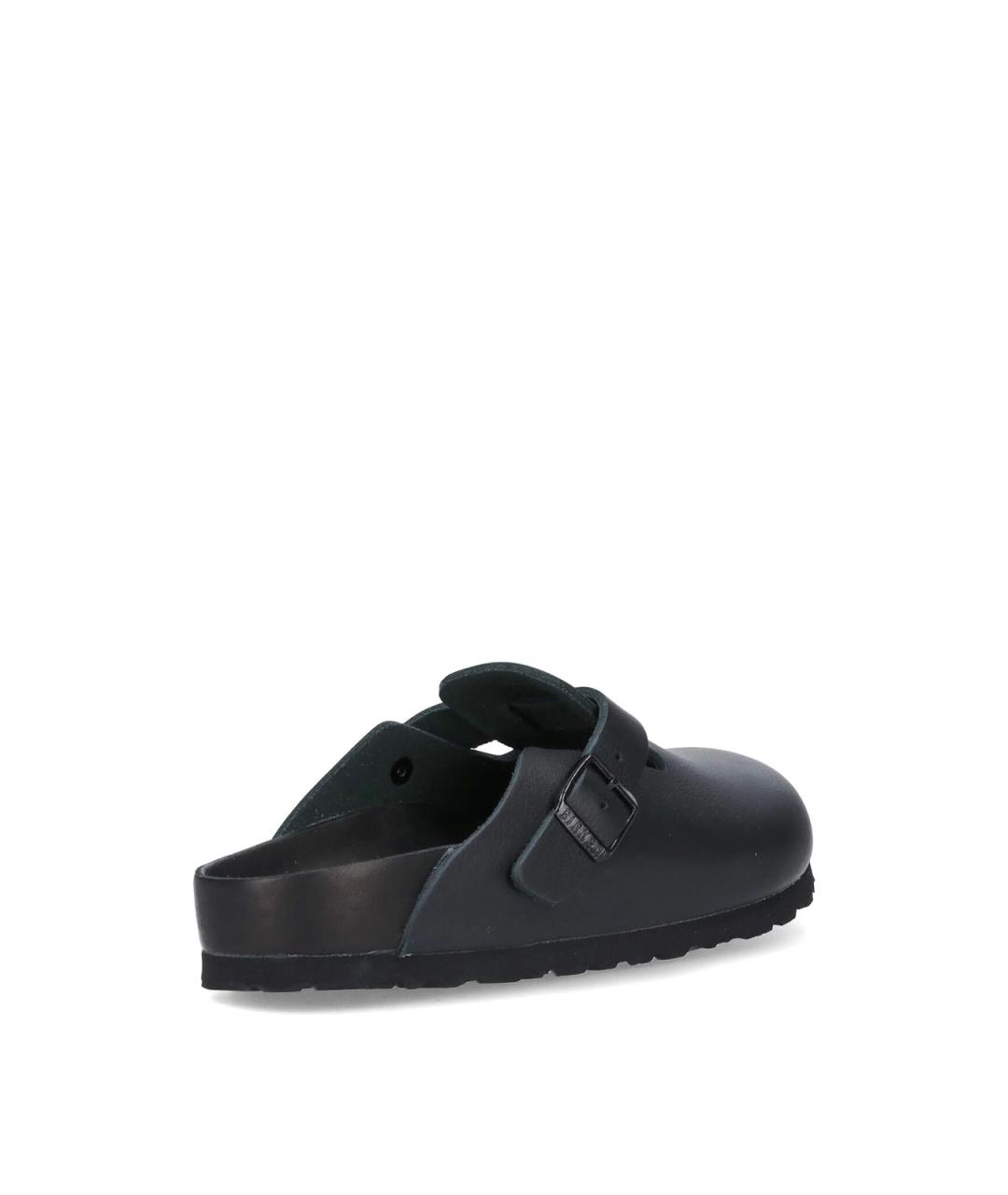 BIRKENSTOCK Черные кожаные мюли, фото 4